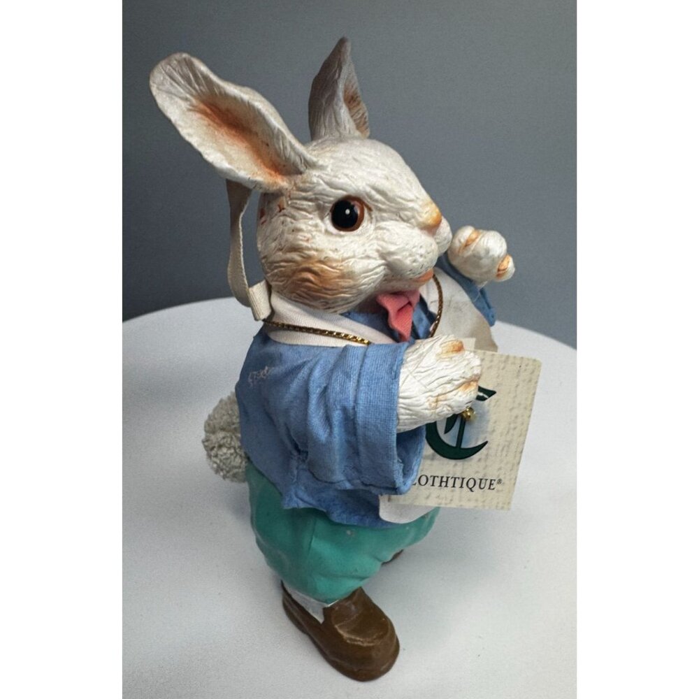 Possible Dreams Clothique Mayfield Collection Rabbit Figurine With Box Tag 1989 - Picture 3 of 7
